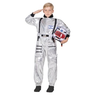 תחפושת אסטרונאוט כסוף לילדים