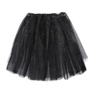 חצאית טוטו עם נצנצים - שחור