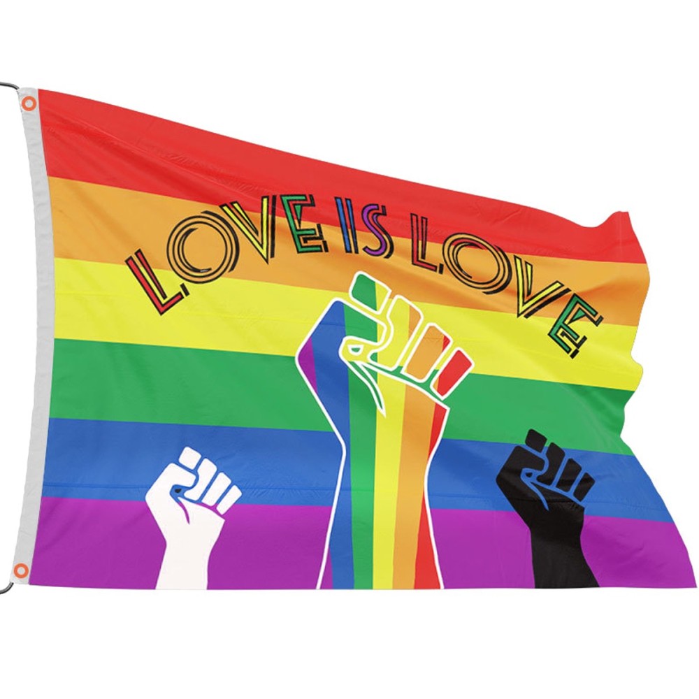 דגל גאווה ענק - Love is Love דגל גאווה ענק - Love is Love