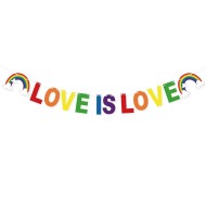 שרשרת דגלוני גאווה - Love is Love
