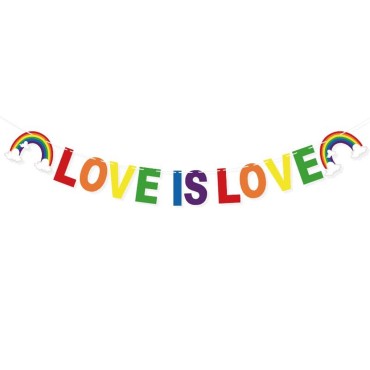 שרשרת דגלוני גאווה - Love is Love