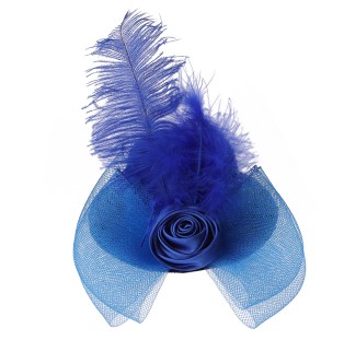 כובע קברט מנצנץ - כחול רויאל
