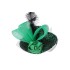 כובע קברט מנצנץ קטן - ירוק