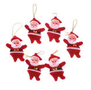 מארז 6 בובות סנטה - אדום