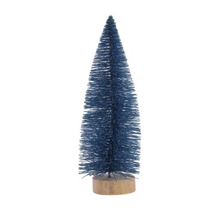 עץ כריסמס קטן מנצנץ 20 ס״מ - כחול