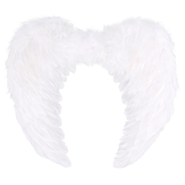 כנפי מלאך נוצות לבנות גדולות