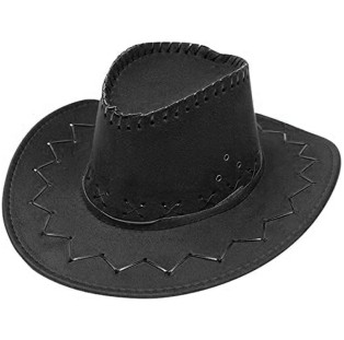 כובע קאובוי איקסים - שחור