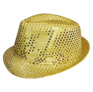 כובע פייטים - זהב