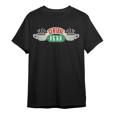 חולצה לוגו Central Perk שחורה