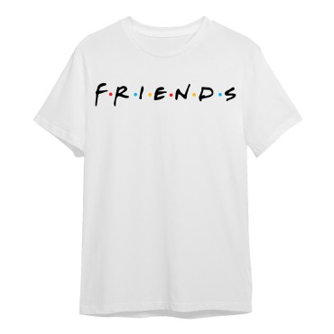חולצה לוגו חברים FRIENDS לבנה