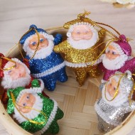 6 בובות סנטה צבעוניות