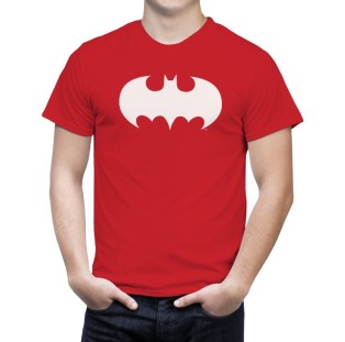 חולצת לוגו באטמן אדומה
