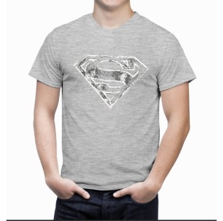 חולצת סופרמן פרימיום אפורה