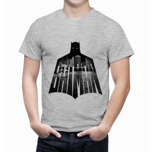 חולצת באטמן סיטי אפורה