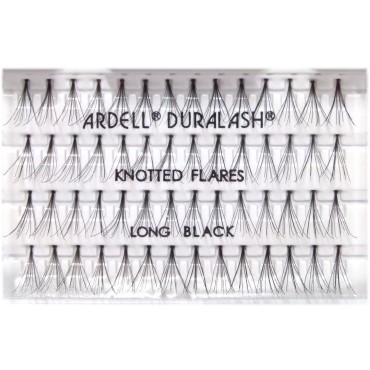 ריסים בודדים - knotted long black