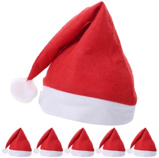 מארז 6 כובעי סנטה קלאוס