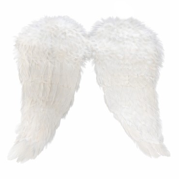 כנפי מלאך מרשימות 45x50 ס״מ - לבן