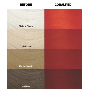 צבע שיער קורל רד Coral Red