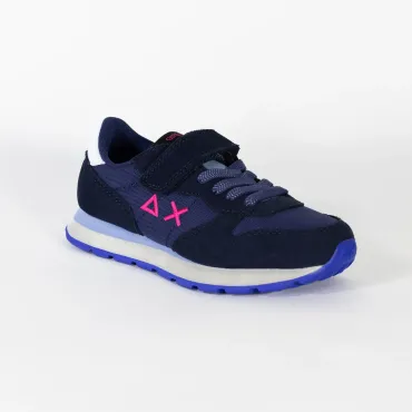 נעליים לילדים SUN68 GIRL ALLY SOLID NYLON KID - Navy Blue