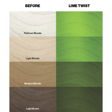 צבע שיער ירוק ליים טוויסט Lime Twist