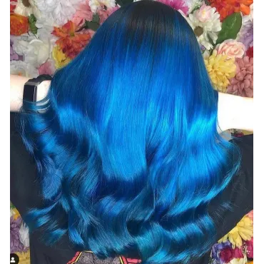 צבע שיער כחול סקיי בלו Sky Blue