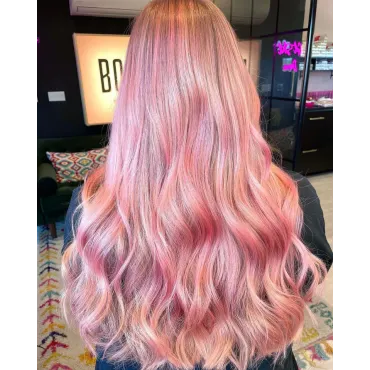 צבע שיער רוז גולד Rose Gold