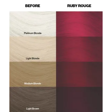 צבע שיער אדום רובי רוז' Ruby Rouge
