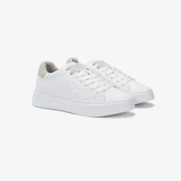 נעלי סניקרס לאישה SUN68 GRACE LEATHER WHITE