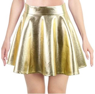 חצאית מטאלית זהב