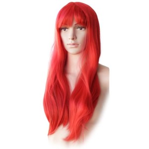 פאה ארוכה בצבע אדום