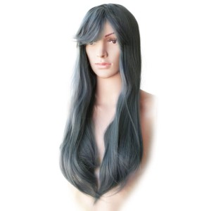 פאה ארוכה בצבע אפור