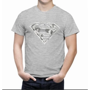 חולצת סופרמן פרימיום אפורה