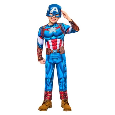 תחפושת קפטן אמריקה דלוקס ילדים