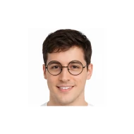 משקפיים שחורים עגולים ממתכת