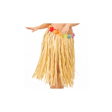 חצאית הוואי ארוכה בצבע טבעי 