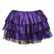 חצאית תחרה בצבע סגול