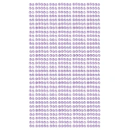 חבילת יהלומים להדבקה בצבע סגול