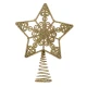 קישוט כוכב מעוטר לעץ אשוח - 15 ס״מ