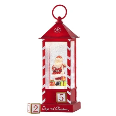 פסלון סנטה קלאוס ורשימת המתנות עם תאורה פסלון סנטה קלאוס ורשימת המתנות עם תאורה