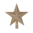 כוכב לעץ אשוח בגודל 20 ס"מ בצבע זהב