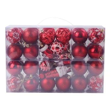 מארז מזוודה משולב קישוטים וכדורי כריסמס