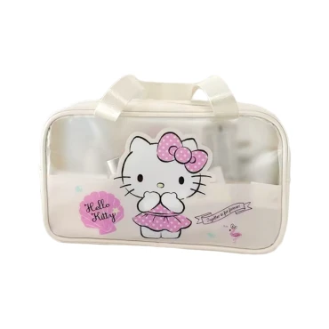 תיק איפור שקוף - הלו קיטי