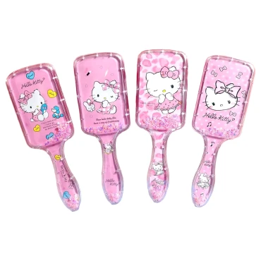 מסרק שקוף עם נצנצים - הלו קיטי