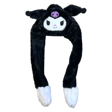 כובע אוזניים קופצות - קורומי שחור