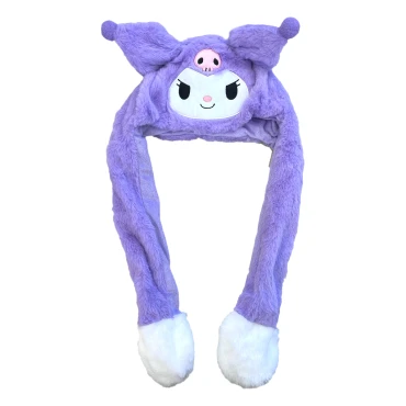 כובע אוזניים קופצות - קורומי סגול