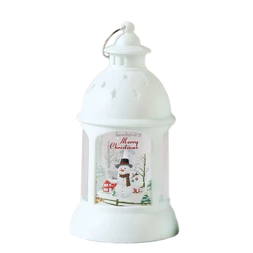 עששית לבנה לכריסמס - איש שלג