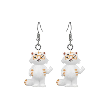 זוג עגילי כראמל קורץ