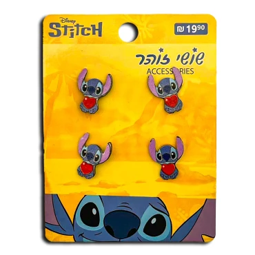 סט 2 זוגות עגילי סטיצ' דגם 1