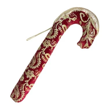 סוכריית מקל ענקית מקטיפה בצבע בורדו