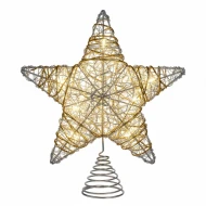 כוכב לראש עץ עם תאורת לד 20x6x25 ס"מ
